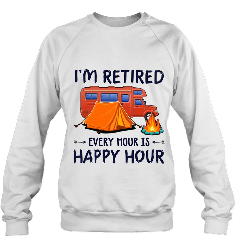 I'm Retired Every Hour Is Happy Hour Camping Tent Version Mugs