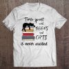 Time Spent With Books And Cats Is Never Wasted Tee