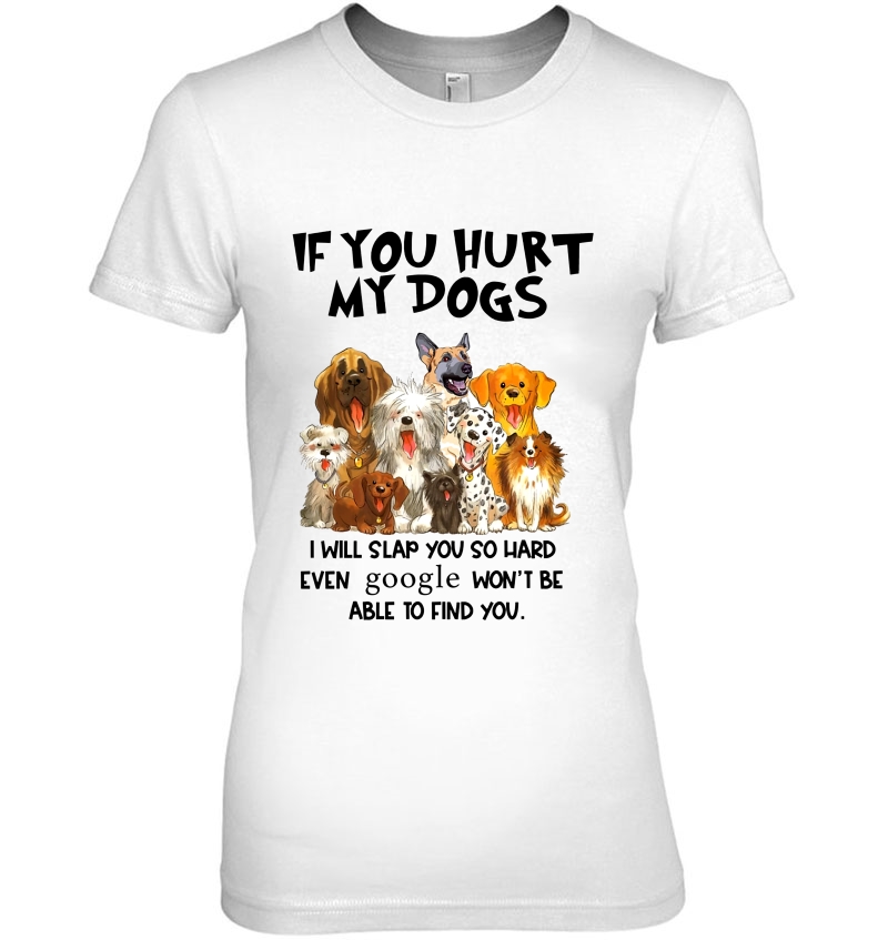 If You Hurt My Dogs I Will Slap You So Hard Even Google Won't Be Able To Find You Hoodie