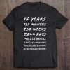 16 Year Old Gifts For Girl Or Boy 192 Months Tee