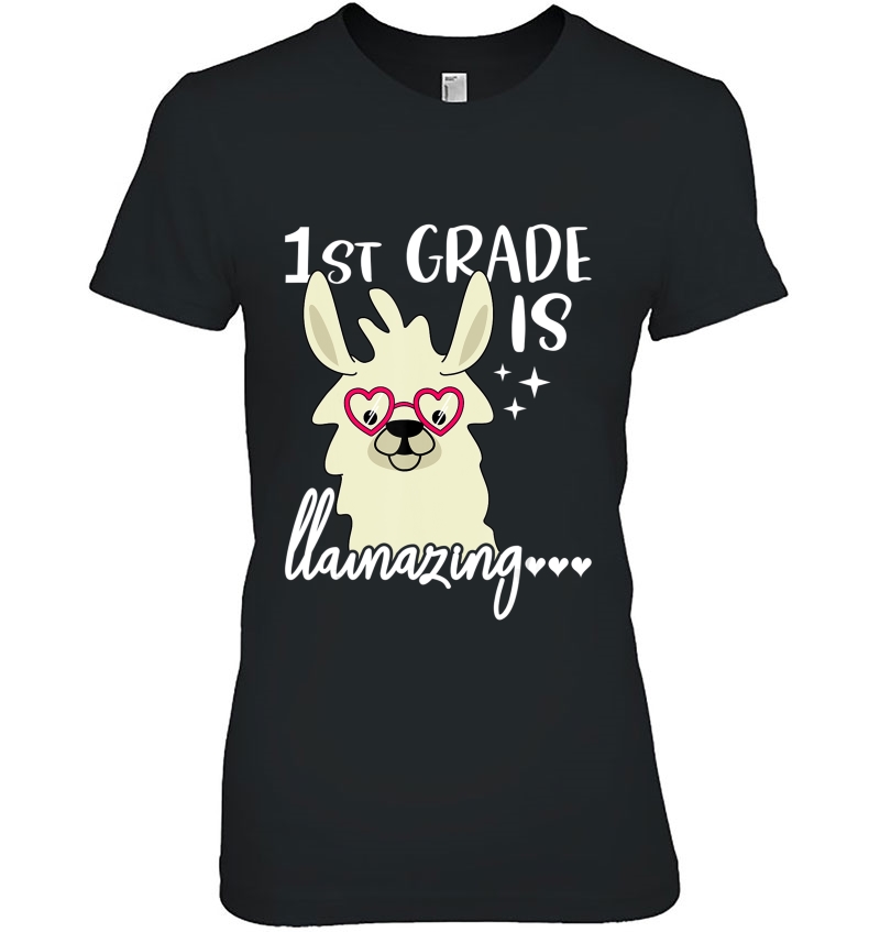 1St Grade Is Llamazing Teacher Llama Student Back To School Hoodie