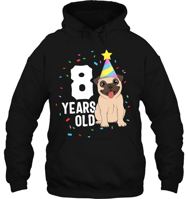 8 Years Old Birthday Pug Dog Lover Party 8Th Birthday Kid Mugs