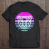 80S Retro Neon Sign Poly Geometric Bear Face Tshirt 80S Gift Tee