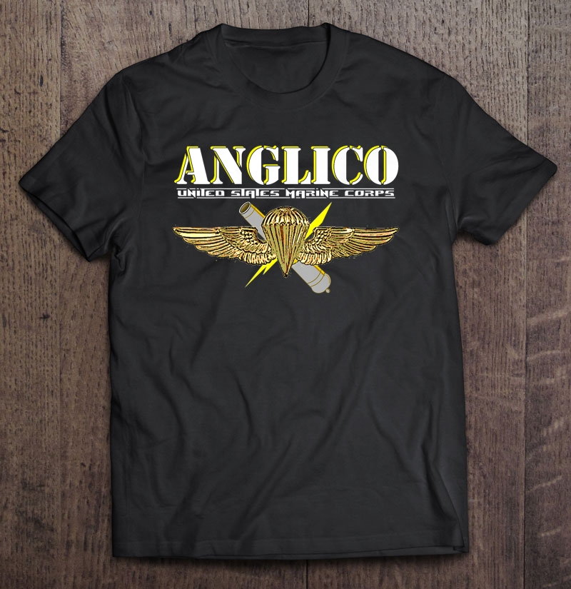 Anglico Eagle Globe Anchor Veteran Back Design Shirt