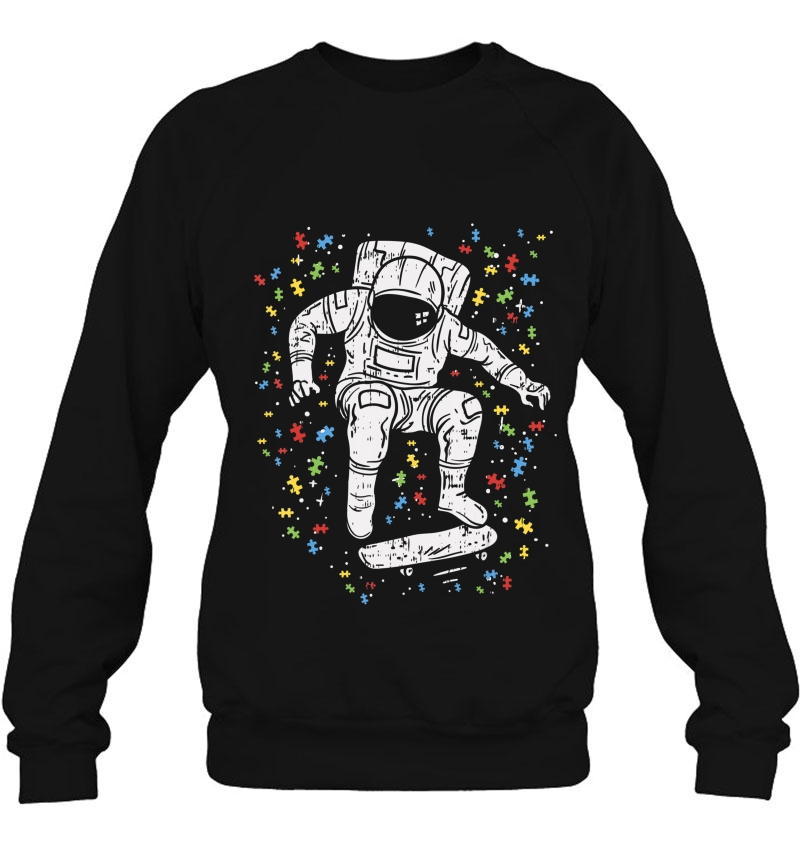 Autism Awareness Astronaut Skateboard Shirt Spaceman Skater Mugs