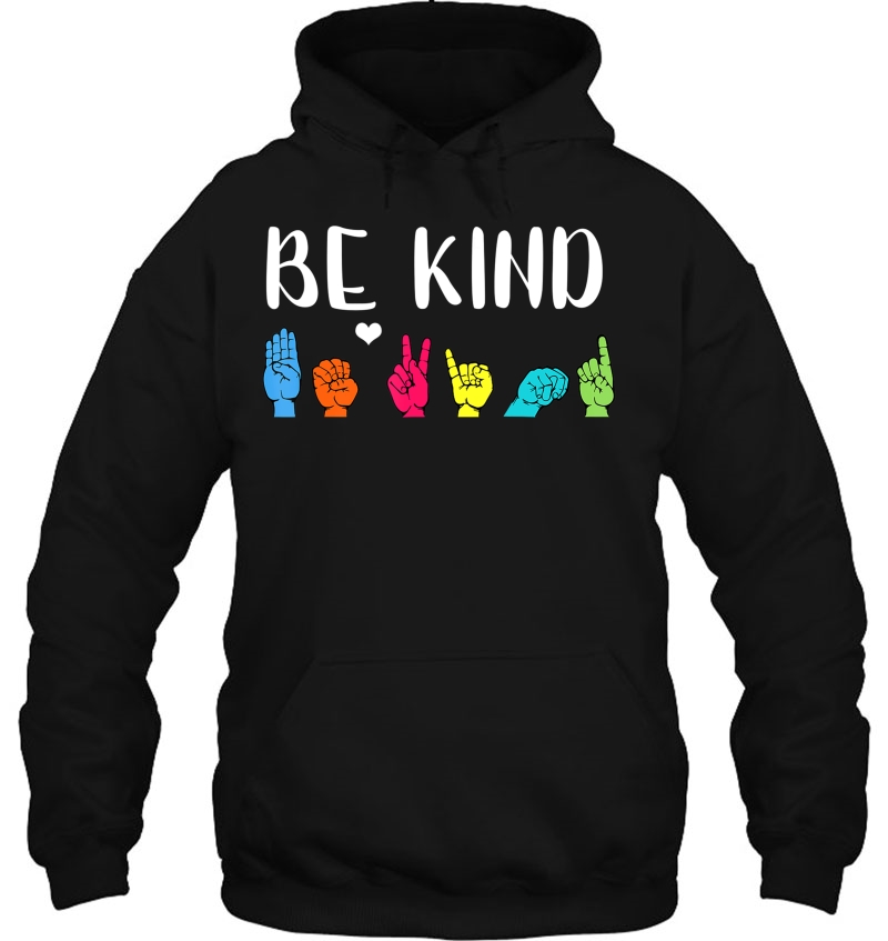 Be Kind Asl American Sign Language Cute Kindness Mugs