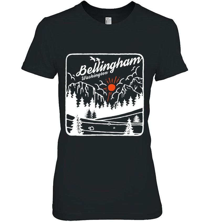 Bellingham Washington Vintage Wa Souvenir Ladies Tee