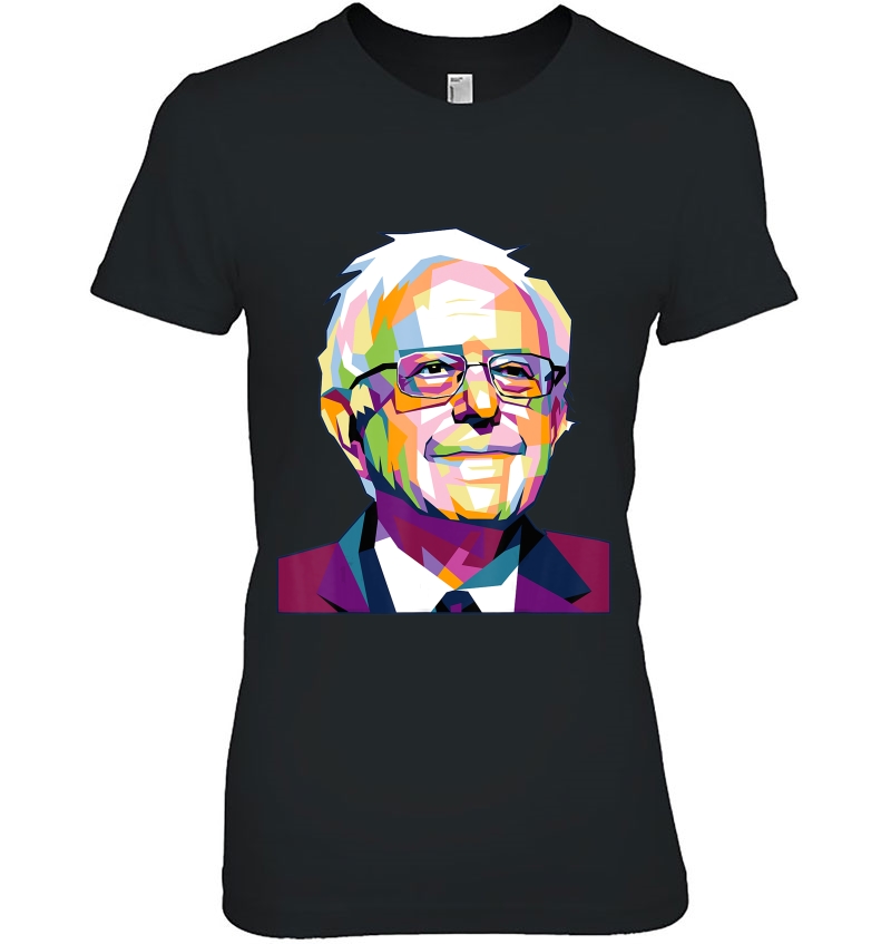 Bernie Sanders Gifts Vote 2020 Feel The Bern Wpap Pop Art Ladies Tee