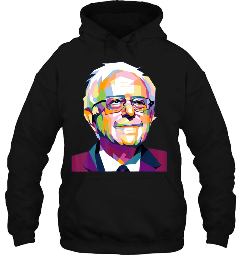 Bernie Sanders Gifts Vote 2020 Feel The Bern Wpap Pop Art Hoodie