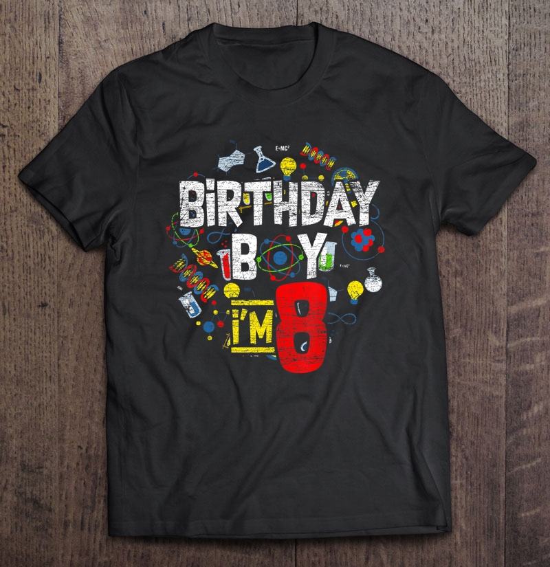 Vintage 8 Years Old 8th Birthday Boy Girl' Unisex Baseball T-Shirt