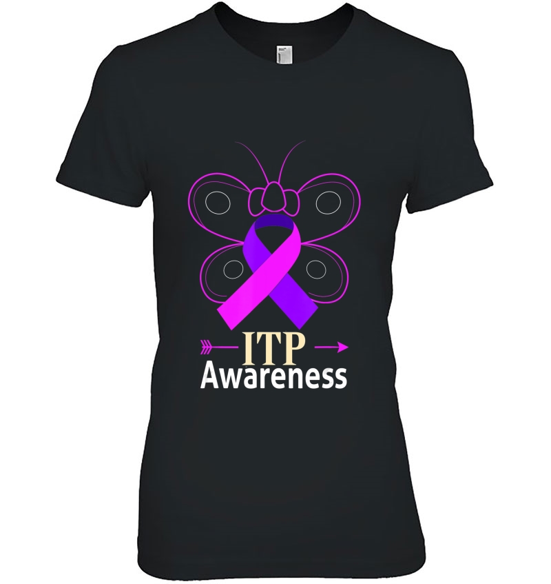 Butterfly Itp Purple Ribbon Immune Thrombocytopenia Platelet Hoodie