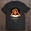 Capricorn Queen Af Zodiac Floral Birthday Gifts Tee