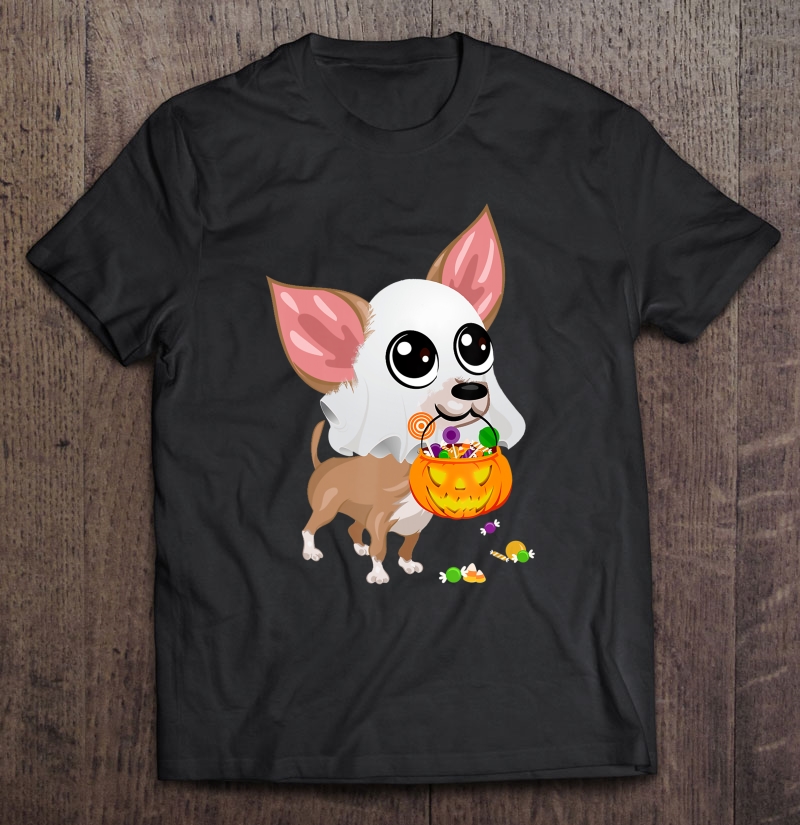 Chihuahua Ghost Boo Halloween Chihuahua Pumpkin Shirt