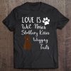 Chocolate Labrador Retriever Gifts Love My Lab Dog Tee