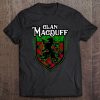 Clan Macduff Surname Scottish Tartan Lion Rampant Crest Tee