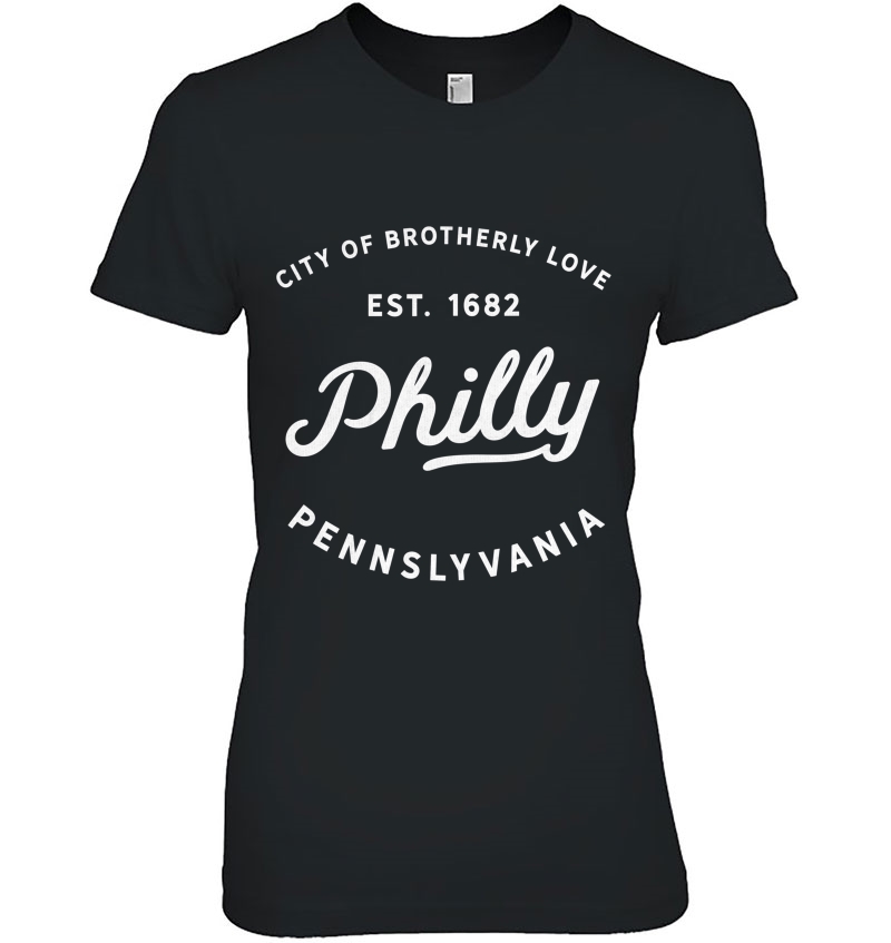 Classic Retro Vintage Philly City Of Brotherly Love Gift Ladies Tee