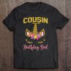 Cousin Of The Birthday Girl Party Outfit Unicorn Matching Tee