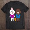 Cute Brown Bear Cony Bunny Rabbit Duck We Love Each Other Tee