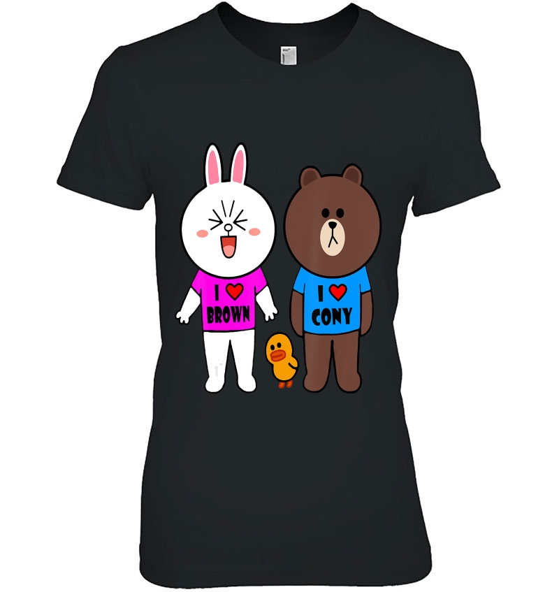 Cute Brown Bear Cony Bunny Rabbit Duck We Love Each Other Hoodie