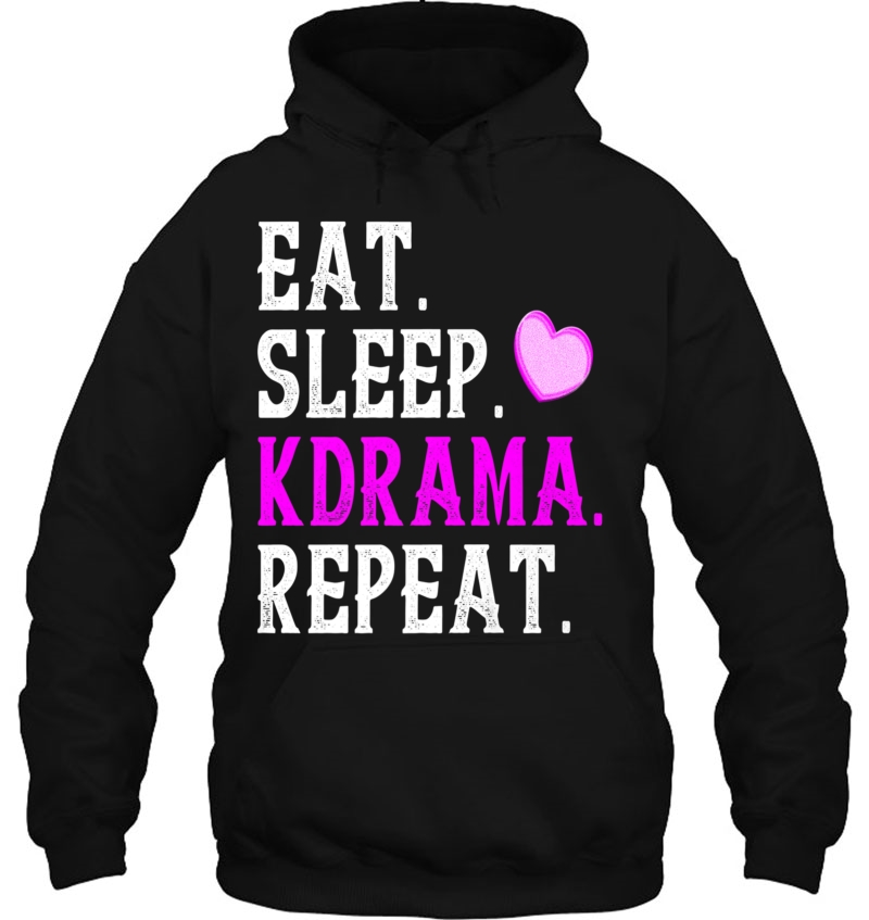 Cute Korean Drama Fan Shirt Eat Sleep Kdrama Repeat Mugs