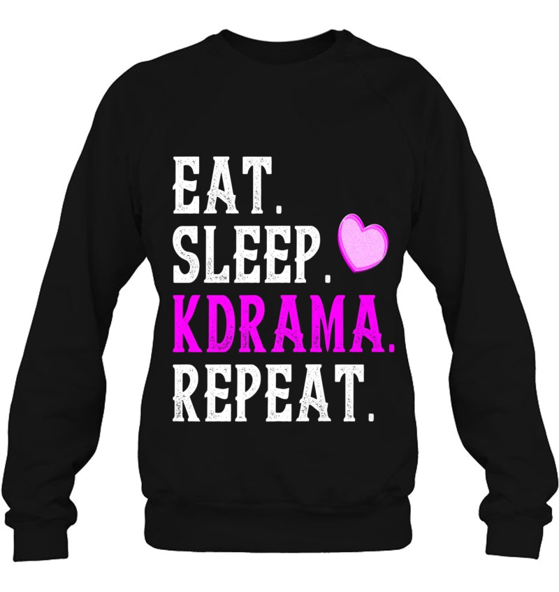 Cute Korean Drama Fan Shirt Eat Sleep Kdrama Repeat Mugs