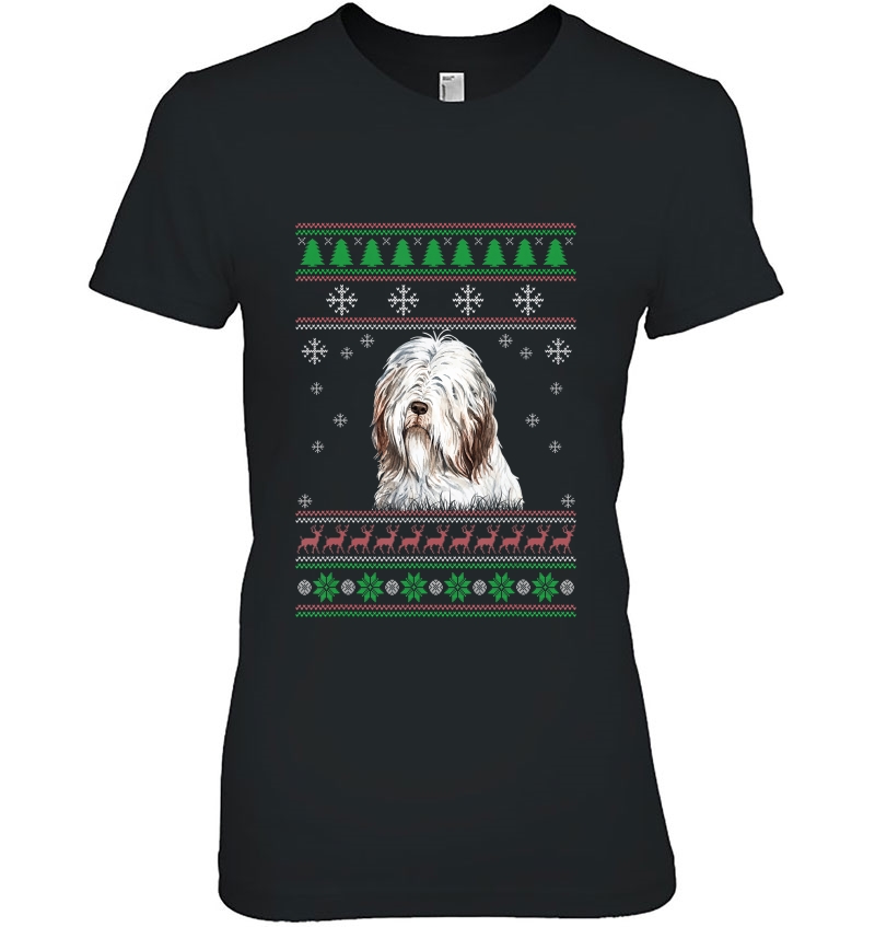 Dog Lover Ugly Christmas Sweater Bearded Collie Funny Xmas Hoodie