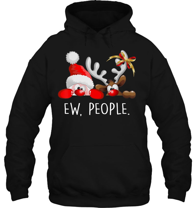 Ew People Funny Santa Claus Rudolph Reindeer Christmas Gifts Mugs