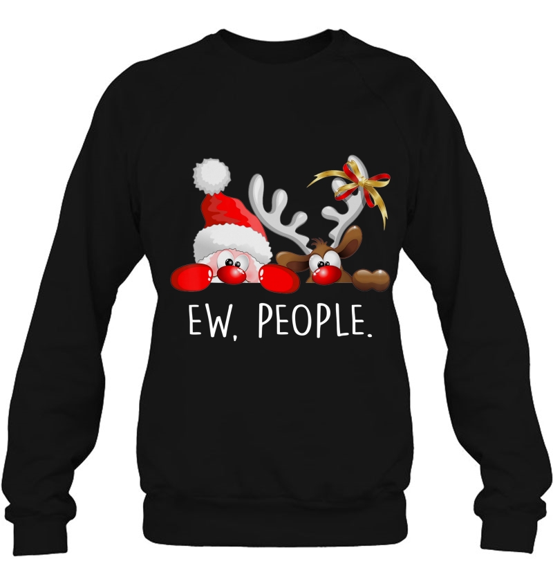 Ew People Funny Santa Claus Rudolph Reindeer Christmas Gifts Mugs