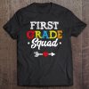 First Grade Squad Shirt Teacher Student Kids Back To School Tee