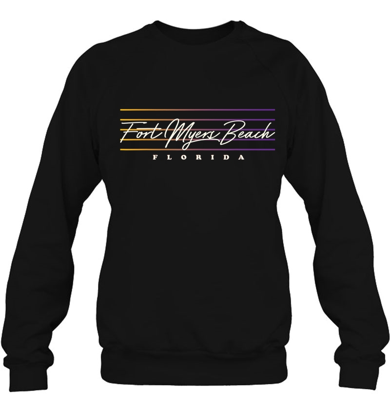 Fort Myers Beach Shirt Nostalgic Retro Style Florida Sweatshirt