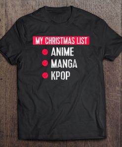 Funny Kpop Anime Manga Christmas Shirt Tee