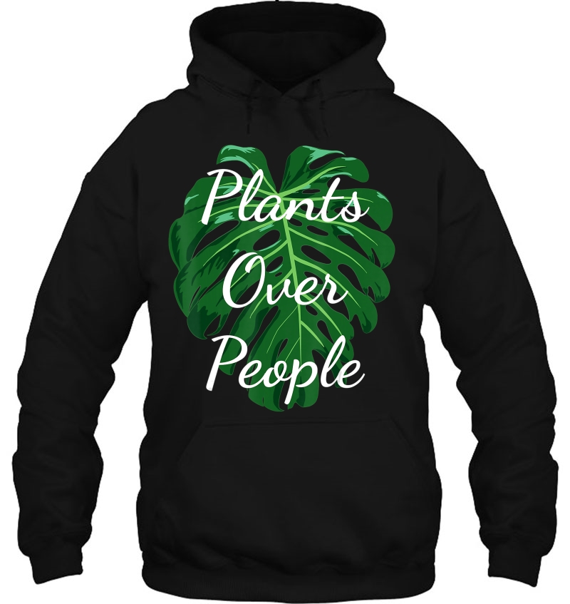 Funny Monstera Adansonii Plants Over People Monstera Leaf Hoodie