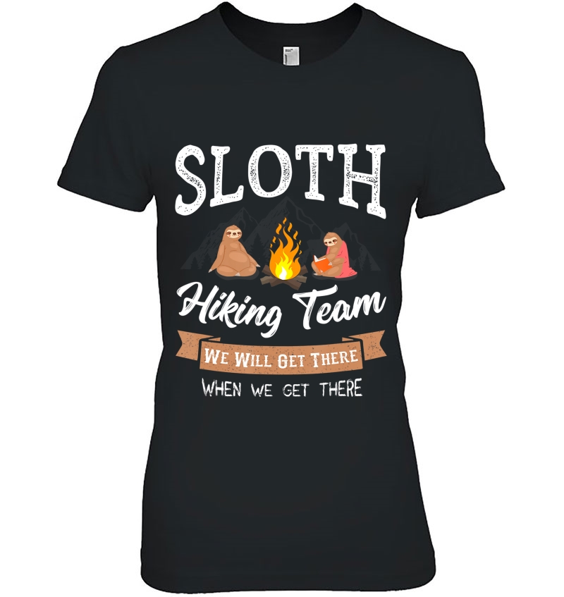 Funny Sloth Hiking Team - Hiking Lover Design Men Women Kids Hoodie