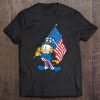 Garfield Holding Usa Flag Tee