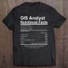 Gis Analyst Nutritional Facts Gift Tee