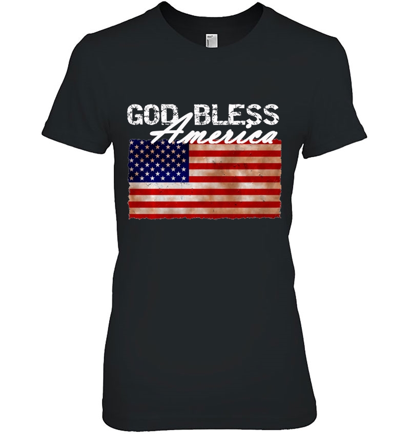 God Bless America - American Flag Hoodie