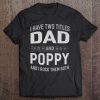 Graphic 365 I Have Two Titles Dad & Poppy Grandpa Father Day Tee