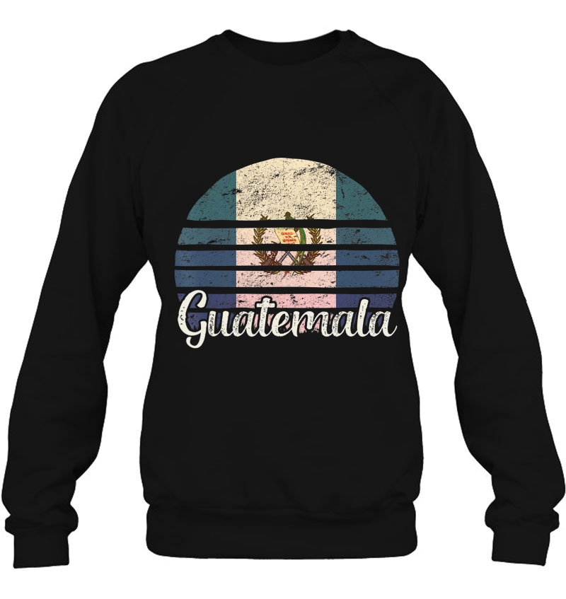 Guatemala Vintage Flag Tee Retro Sunset Art Sweatshirt