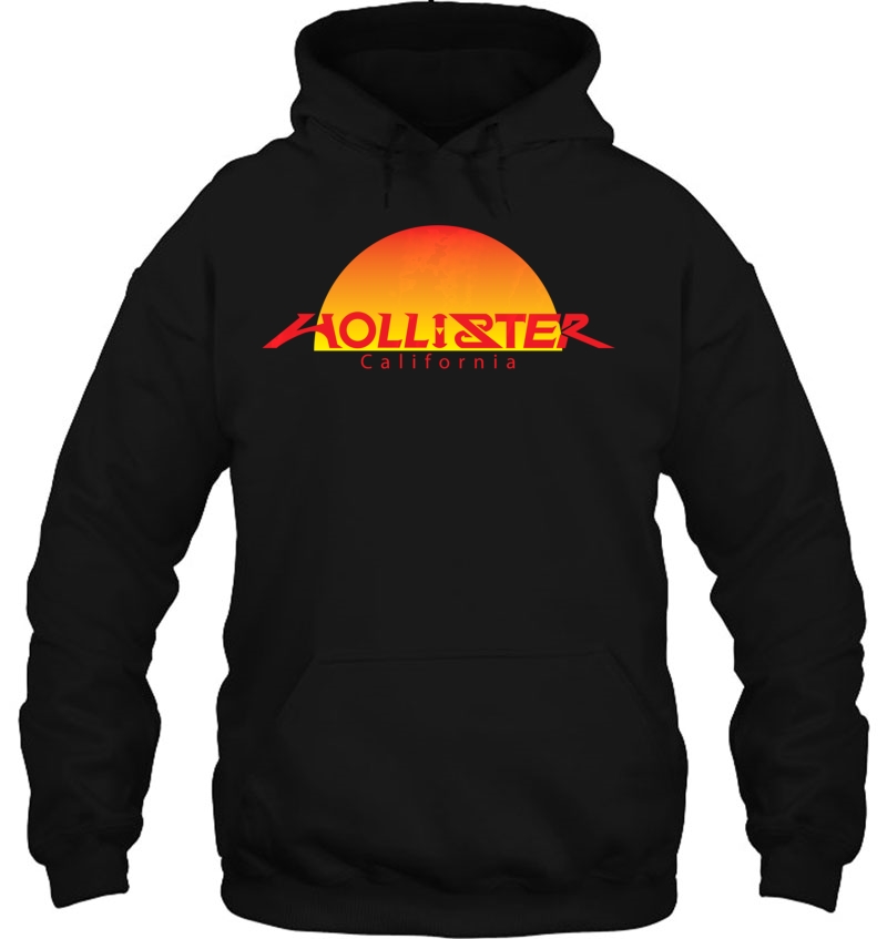 Hollister Ca., Hollister Sunset Gift Back View Souvenir Hoodie