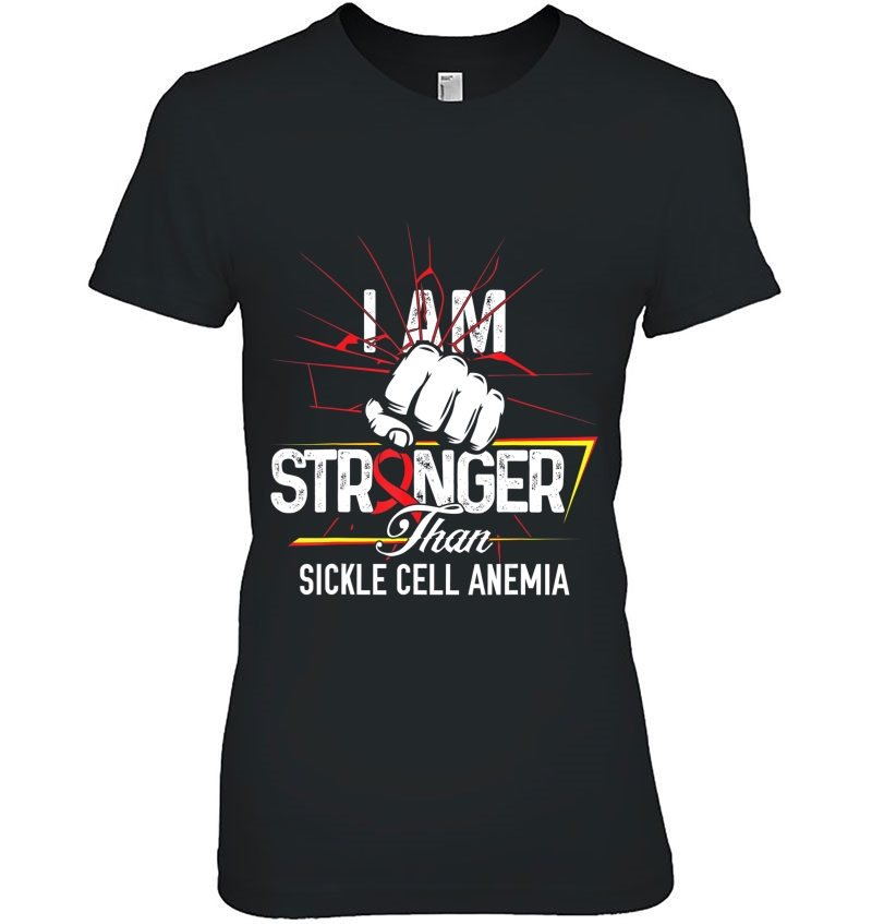 I Am Stronger- Sickle Cell Anemia Awareness Support Ribbon Hoodie