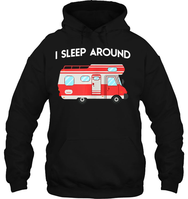 I Sleep Around Funny Rv Camper Tank Top Mugs