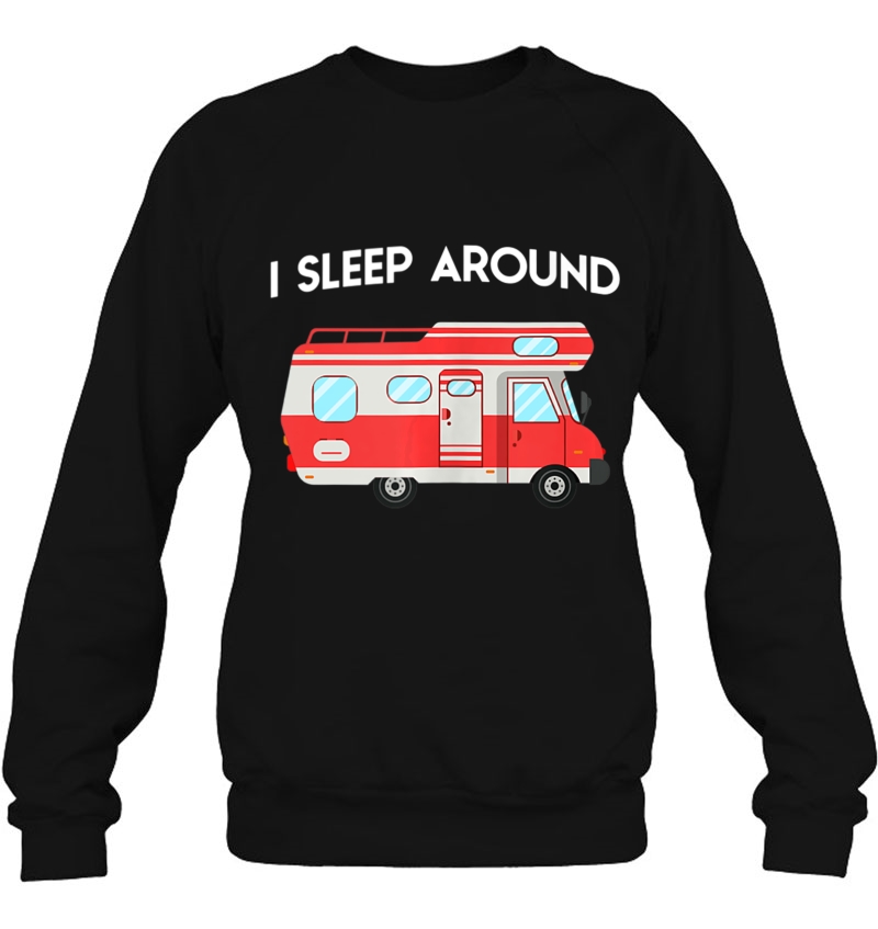 I Sleep Around Funny Rv Camper Tank Top Mugs