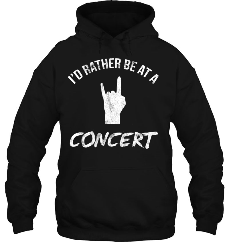 I'd Rather Be At A Concert Love Music Vintage Gift Tshirt Mugs