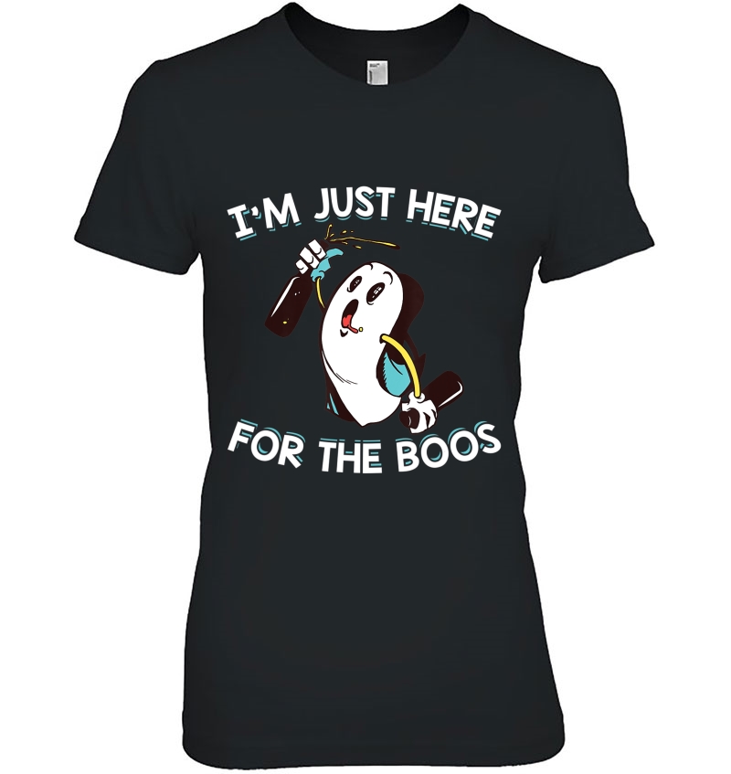 I'm Just Here For The Boos Halloween Party 2019 Crazy Ghost Hoodie