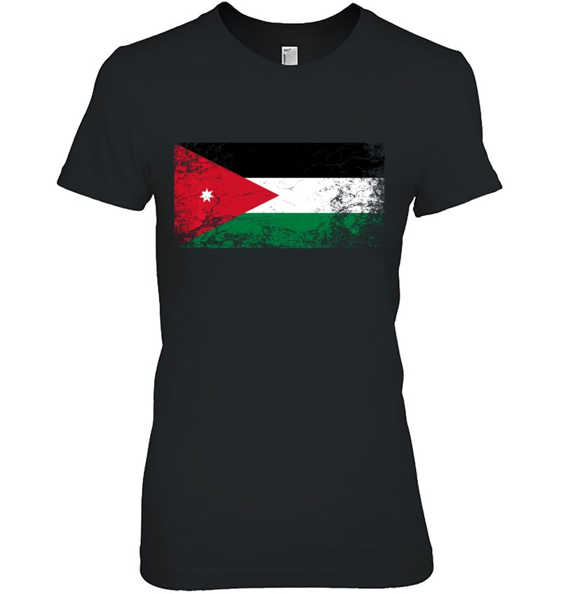 Jordanian National Flag Vintage Gift Pullover Ladies Tee