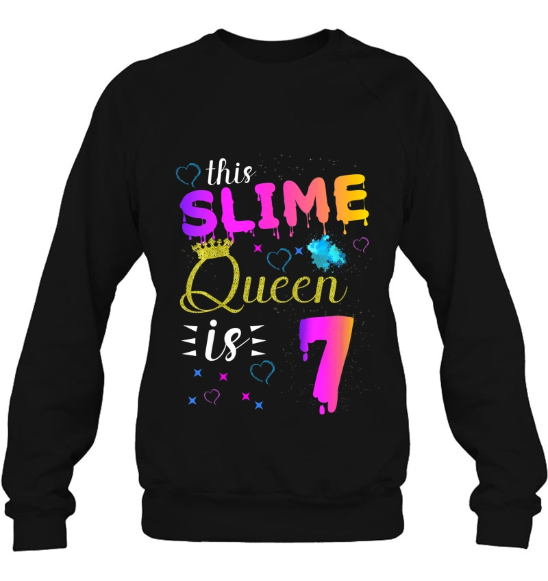 Kids Slime Queen Crown Birthday 7Th Gift For Girls 7 Years Old Mugs