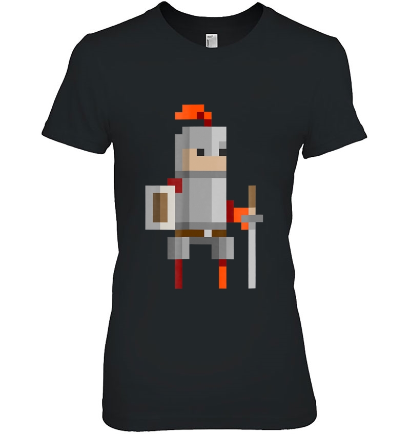 Knight Rpg Character Retro 8-Bit Pixel Art Hoodie