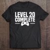 Level 20 Complete - Gamer 20Th Birthday Gift Tee