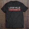 Louisville Kentucky Retro Vintage Weathered Stripe Throwback Tee