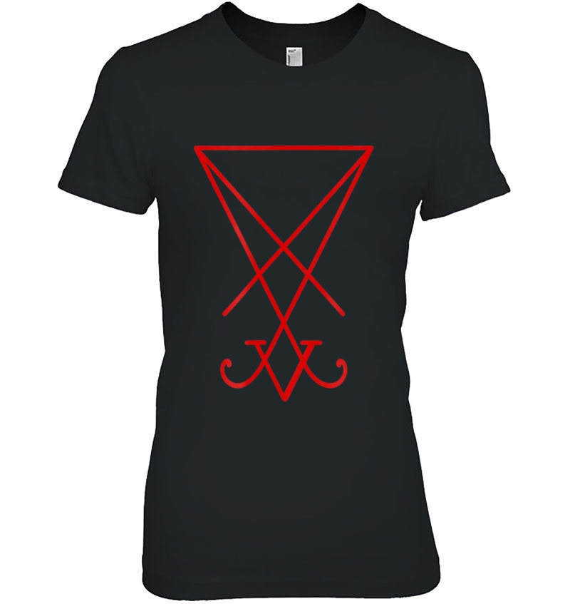 Lucifer Seal - Evil Satan Symbol Shirt For Daily Life Ladies Tee